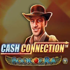 Cash Connection Book Of Ra by Novomatic, showcased at majesticslots.vip – game logo