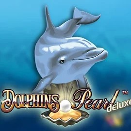 Dolphins Pearl Deluxe logo by Novomatic at Majestic Slots Casino