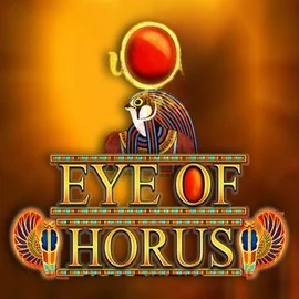 Eye of Horus logo by RTG (Reel Time Gaming) at Majestic Slots CasinoEye of Horus
